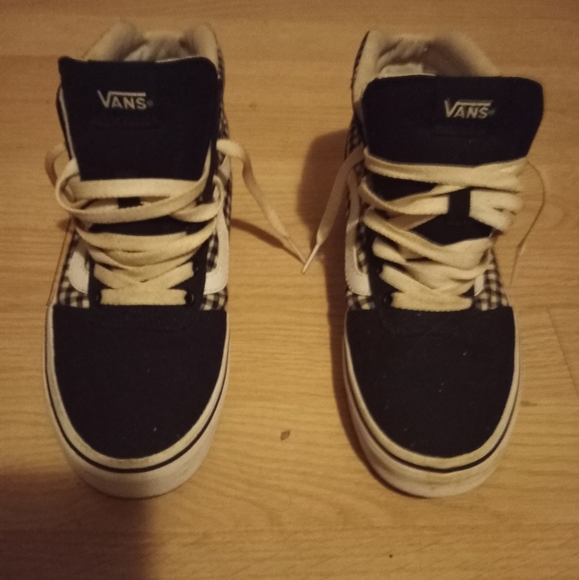 Vans size 6 black and white plaid - Picture 7 of 7